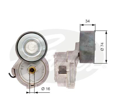 Tensor de correia, correia trapezoidal poli V DriveAlign®