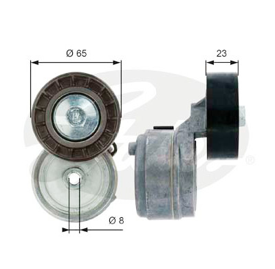 Tensor de correia, correia trapezoidal poli V DriveAlign®