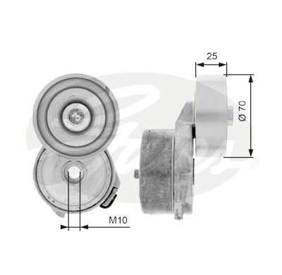 Tensor de correia, correia trapezoidal poli V DriveAlign®