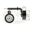 Rolo tensor, correia trapezoidal estriada poli V DriveAlign®
