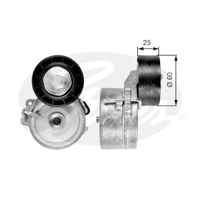 Rolo tensor, correia trapezoidal estriada poli V DriveAlign®