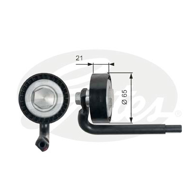 Rolo tensor, correia trapezoidal estriada poli V DriveAlign®
