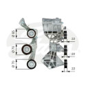 Rolo tensor, correia trapezoidal estriada poli V DriveAlign®