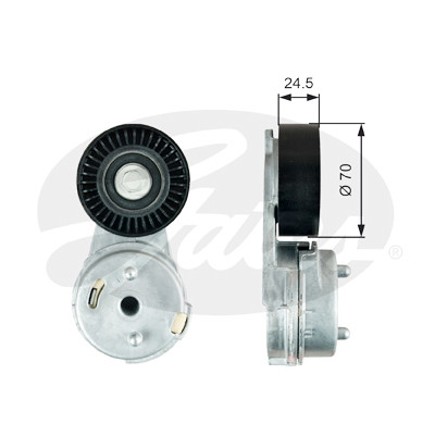 Rolo tensor, correia trapezoidal estriada poli V DriveAlign®