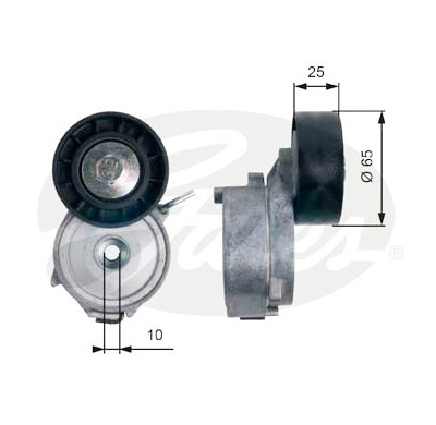 Rolo tensor, correia trapezoidal estriada poli V DriveAlign®