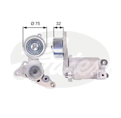 Rolo tensor, correia trapezoidal estriada poli V DriveAlign®