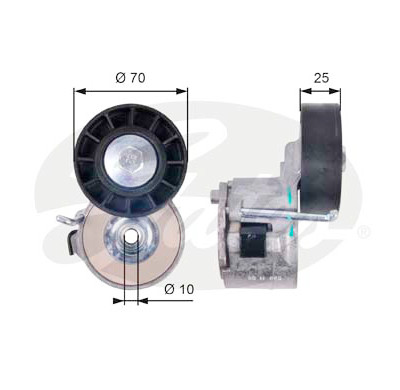 Tensor de correia, correia trapezoidal poli V DriveAlign®