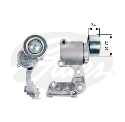 Rolo tensor, correia trapezoidal estriada poli V DriveAlign®