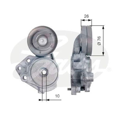 Rolo tensor, correia trapezoidal estriada poli V DriveAlign®