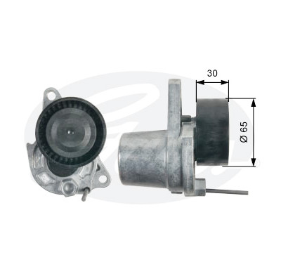 Rolo tensor, correia trapezoidal estriada poli V DriveAlign®