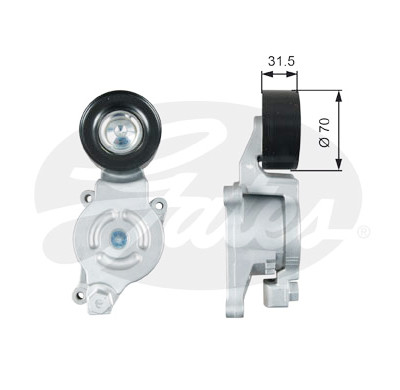 Rolo tensor, correia trapezoidal estriada poli V DriveAlign®