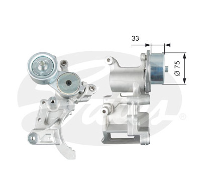 Rolo tensor, correia trapezoidal estriada poli V DriveAlign®