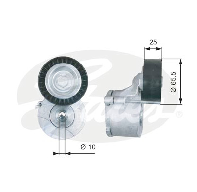 Rolo tensor, correia trapezoidal estriada poli V DriveAlign®