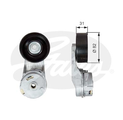 Rolo tensor, correia trapezoidal estriada poli V DriveAlign®
