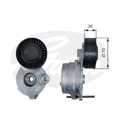 Rolo tensor, correia trapezoidal estriada poli V DriveAlign®