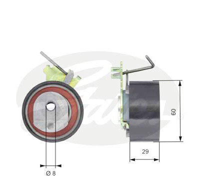 Rolo tensor, correia dentada PowerGrip®