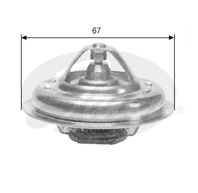 Termostato, refrigerante GATES TH09985G1