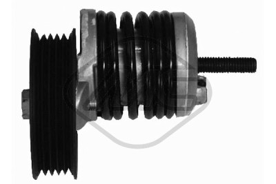 Tensor de correia, correia trapezoidal estriada