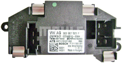 Regulador, ventilador do habitáculo MAHLE ORIGINAL ABR 69 000P