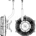 Embraiagem, ventilador do radiador