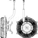 Embraiagem, ventilador do radiador