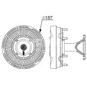 Embraiagem, ventilador do radiador