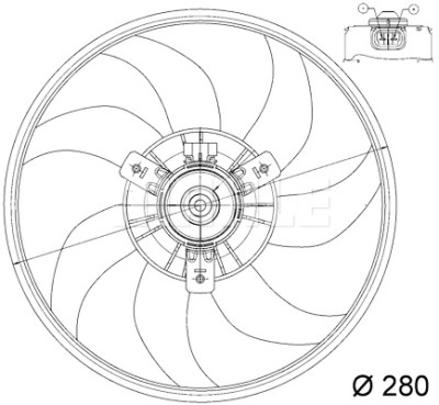 Ventilador, refrigeração do motor