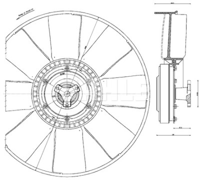 Ventilador, refrigeração do motor