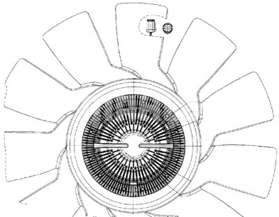 Ventilador, refrigeração do motor