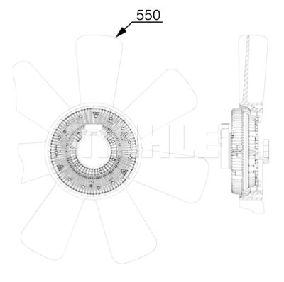 Ventilador, refrigeração do motor