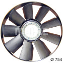 Ventoinha do ventilador, refrigeração do motor