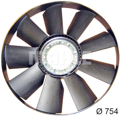 Ventoinha do ventilador, refrigeração do motor
