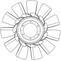 Ventoinha do ventilador, refrigeração do motor