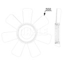 Ventoinha do ventilador, refrigeração do motor
