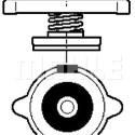 Tampa de fecho, radiador