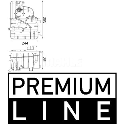 Depósito de expansão, líquido de refrigeração