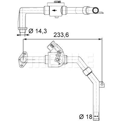 Válvula de regulação do líquido de refrigeração