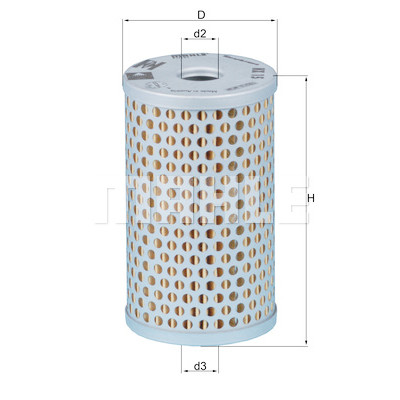 Filtro hidráulico, direção MAHLE ORIGINAL HX 15