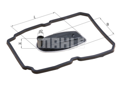 Filtro hidráulico, transmissão automática MAHLE ORIGINAL HX 81D