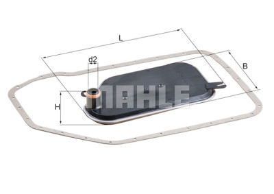 Filtro hidráulico, transmissão automática MAHLE ORIGINAL HX 84D