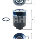 Filtro de combustível MAHLE ORIGINAL KC 135D