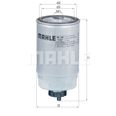 Filtro de combustível MAHLE ORIGINAL KC 140