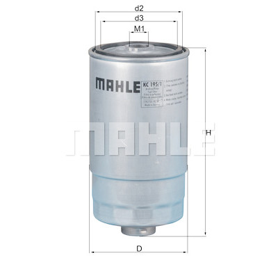 Filtro de combustível MAHLE ORIGINAL KC 195/1