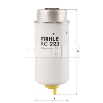 Filtro de combustível MAHLE ORIGINAL KC 223