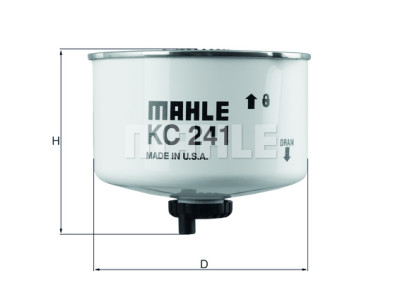 Filtro de combustível MAHLE ORIGINAL KC 241D