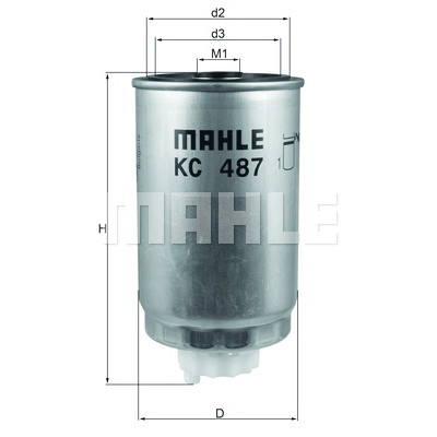 Filtro de combustível MAHLE ORIGINAL KC 487