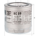 Filtro de combustível MAHLE ORIGINAL KC 59