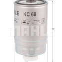 Filtro de combustível MAHLE ORIGINAL KC 68