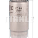 Filtro de combustível MAHLE ORIGINAL KC 98