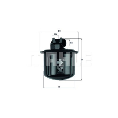 Filtro de combustível MAHLE ORIGINAL KL 108